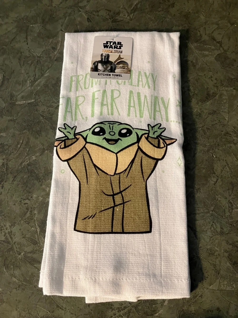 STAR WARS GROGU OFFICIAL Disney Mandalorian set of 2 dish towels 100% cotton